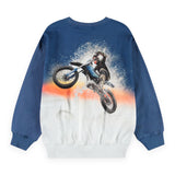 Molo Monti Sweatshirt ~ Wheelie Blue