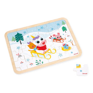 Janod Mountain Spot-The-Difference Wooden Puzzle