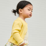 Molo Baby Gabby Ribbed Knit Cardigan ~ Sunbright