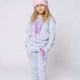 Appaman Girls Ruby Sweatshirt & Katelyn Sweats Set ~ Stars/Soft Heather Grey