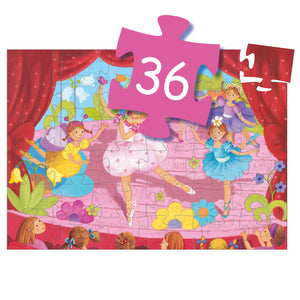 Djeco Flower Ballerina Silhouette Puzzle