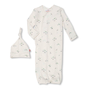 Magnetic Me Organic Cotton Gown & Hat Set ~ Tiny Diny