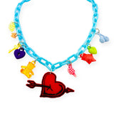 Sadie's Moon Charm-Tastic Charm Necklace ~ Heart
