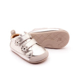 Old Soles Flower Baby Sneaker ~ Silver