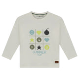 Babyface Boys Tic Tac Toe Winner Graphic l/s T-Shirt ~ Off White