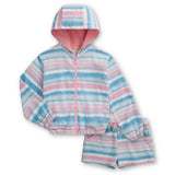 Appaman Girls Nova Zip Hoodie & Majorca Shorts Set ~ Wave Stripe