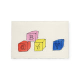 Scribble & Daub Baby Blocks Card