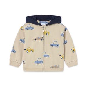 Mayoral Baby Boy Cars Print 3pc Tracksuit Set ~ Custard