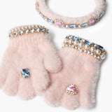 Super Smalls Cotton Candy Jeweled Gloves