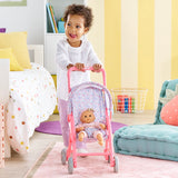 Corolle Doll Stroller ~ Pink Floral