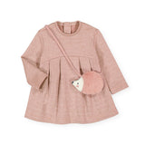 Mayoral Baby Girl Dress w/ Bag ~ Blush