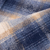 Appaman Boys Glen Hooded Flannel Shirt ~ Blue Herringbone Plaid