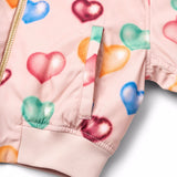 Molo Hedia Bomber Jacket ~ Colourful Hearts