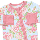 Angel Dear 2 Way Zipper Convertible Romper ~ Angeline Floral
