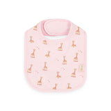 Sophie La Girafe Printed Bib ~ Barely Pink