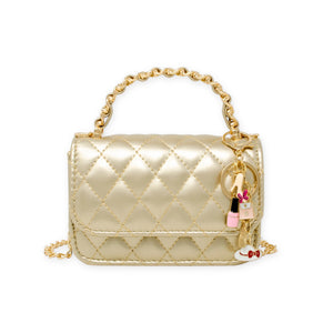 Tiny Treats Classic Link Chain Top Handle Handbag w/ Charms