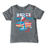 Rowdy Sprout Bruce Springsteen USA s/s Tee ~ Tri Grey