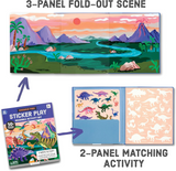 Mudpuppy Dinosaur Park Sticker Play Reusable Sticker Activity Set