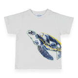 Mayoral Boys Turtle Tee & Shorts Set ~ White/Dark Laurel