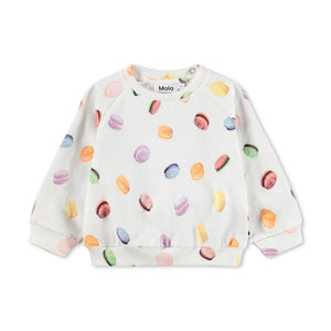 Molo Baby Disc Sweatshirt & Simeon Sweatpants Set ~ Funny Macarons