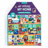 Mudpuppy My House, My Home 100pc House-Shaped Puzzle