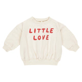 Quincy Mae Little Love Relaxed Fleece Sweatshirt & Cupid Sweatpants Set ~ Natural