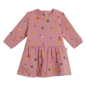 Stella McCartney Baby Girl Star Print Fleece Dress ~ Pink