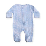 Baby Steps Little Brother Footie ~ Blue/White