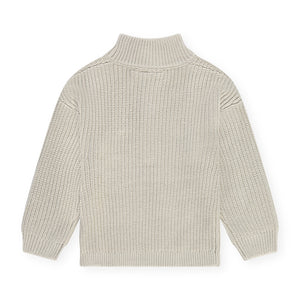 Babyface Boys Half-Zip Knit Sweater ~ Bone