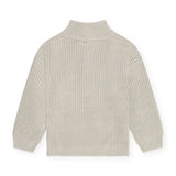 Babyface Boys Half-Zip Knit Sweater ~ Bone