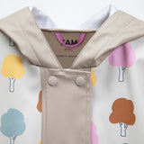 7am Rainwear Rain Poncho ~ Trees Beige