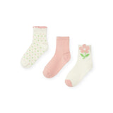 Mayoral Girls Flower Socks Set of 3 ~ Blush