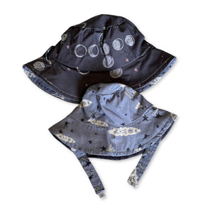 Urban Baby Bonnets Reversible Bucket Hat ~ Outer Spaceships