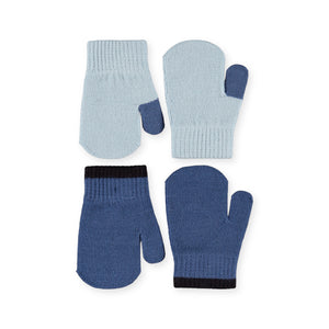 Molo Baby Kenny Mittens 2 Pack ~ Blue Moon