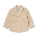 Mayoral Baby Boy Ribbed Velour Button Down Shirt ~ Cereal