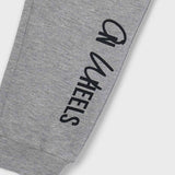 Mayoral Boys Bi-material Zip Hoodie & Sweatpants Set ~ Fog