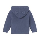 Mayoral Baby Boy Sherpa Lined Knit Zip Hoodie ~ Dark Blue