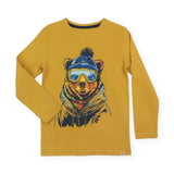 Appaman Boys Graphic l/s Tee ~ Ski Bear