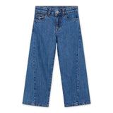 Mayoral Girls Denim Top & Wide Leg Jeans Set 7-12 ~ Dark Wash