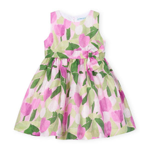 Mayoral Girls Printed Dress ~ Mauve Floral