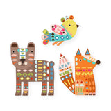 Djeco Giant Animals Stickers Collage Kit