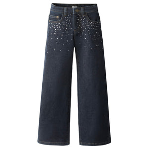 Molo Asta Denim Pants 7-12 ~ Rhinestone Raw