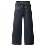 Molo Asta Denim Pants 7-12 ~ Rhinestone Raw