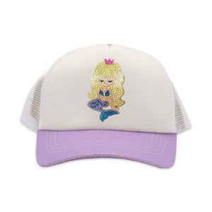 Bari Lynn Trucker Hat ~ Mermaid/Lavender