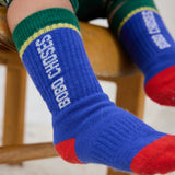 Bobo Choses Baby Color Block Long Socks ~ Blue