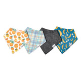 Copper Pearl Bandana Bib Set ~ Citrus