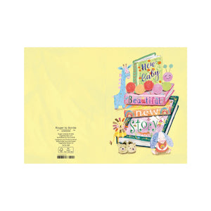 Roger La Borde New Baby Bookstack Baby Card