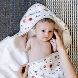 Little Unicorn Hooded Towel ~ Mushrooms