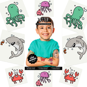 Tattly Sea Life Tattoo Set