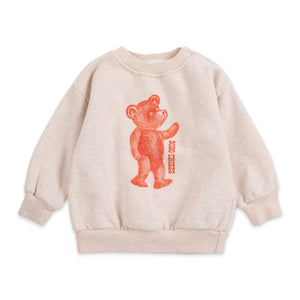 Bobo Choses Baby Softpaw Monster Sweatshirt & Printed Denim Pants Set ~ Off-White/Light Pink